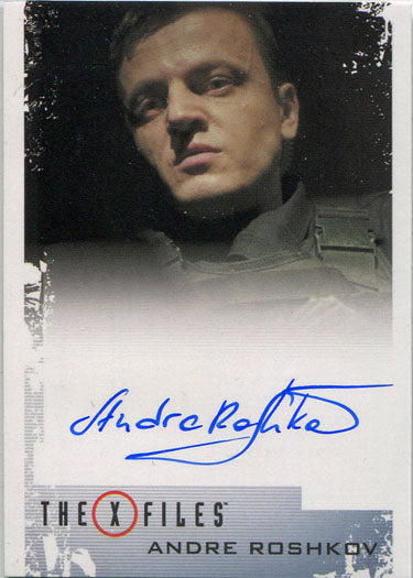 X-Files Season 10 & 11 Autograph Card Andre Roshkov as Commander Al