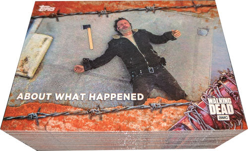 Walking Dead Season 7 Complete 100 Card Rust Parallel Base Chase Set