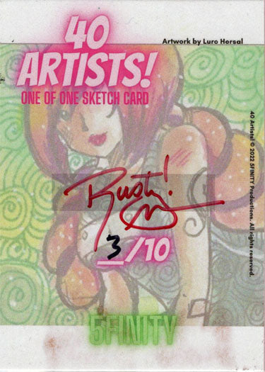 5finity 2022 40 Artists! Sketch Card Rusty Gilligan