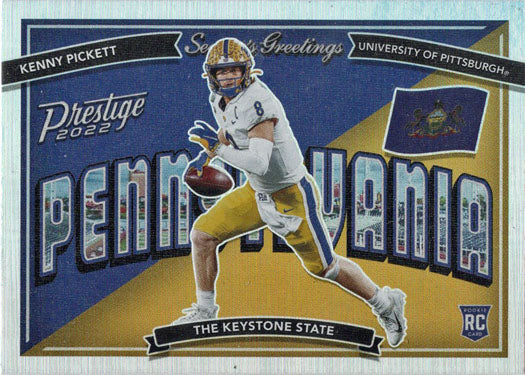 Panini Prestige Football 2022 Seasons Greetings Insert Card SG-1 Kenny Pickett