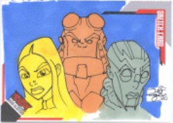 Hellboy Animated Sword of Storms Jeff Zugale Sketch Card SK.8 #254