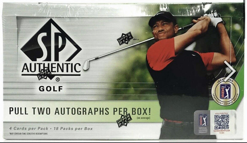 2021 UD SP Authentic Golf Factory Sealed Hobby Box