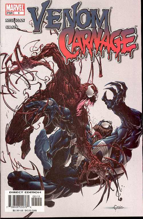 Venom vs Carnage #1 CGC 9.4 Signed by Clayton Crain