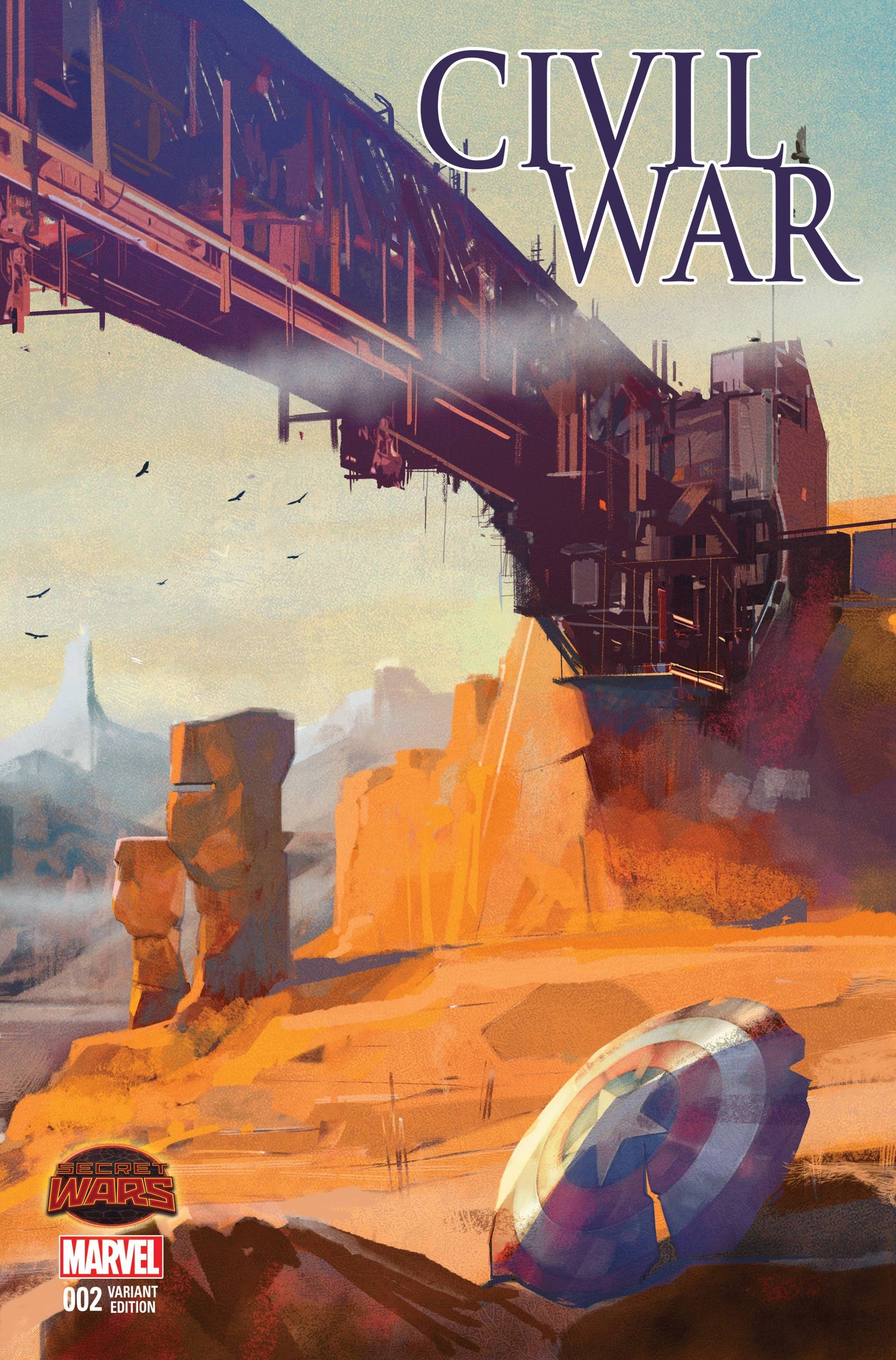 CIVIL WAR #2 MALEEV LANDSCAPE WRAPAROUND VAR