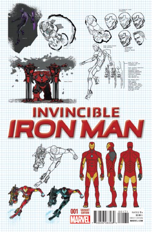 Invincible Iron Man #1 Marquez Design Variant