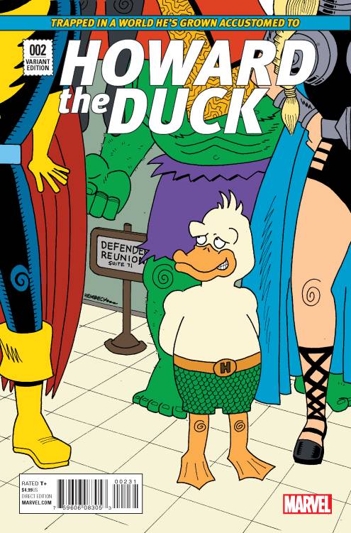 Howard the Duck #2 1:10 Fred Hembeck Variant
