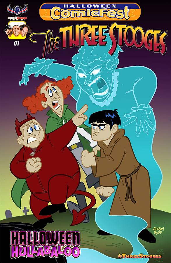 Three Stooges: Halloween Hullaballoo HO 1 Comic Book NM