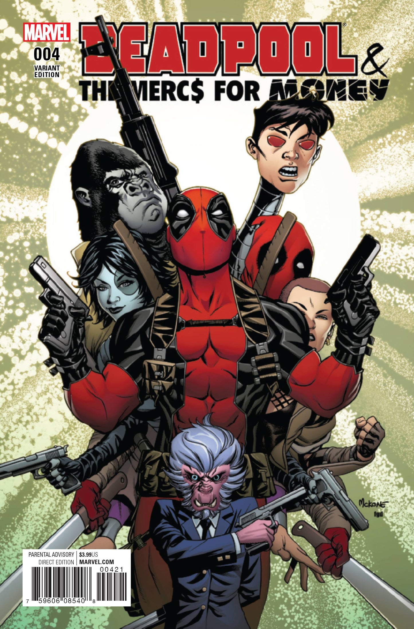DEADPOOL AND MERCS FOR MONEY #4 MCKONE VAR NOW
