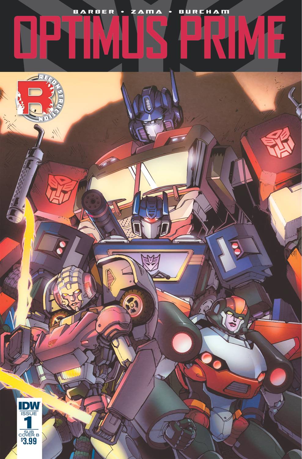 Optimus Prime 1 Var B Comic Book NM