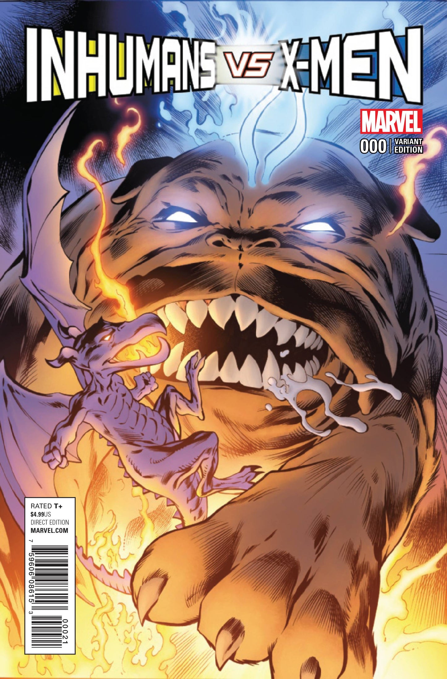 Inhumans vs. X-Men #0 Alan Davis Variant