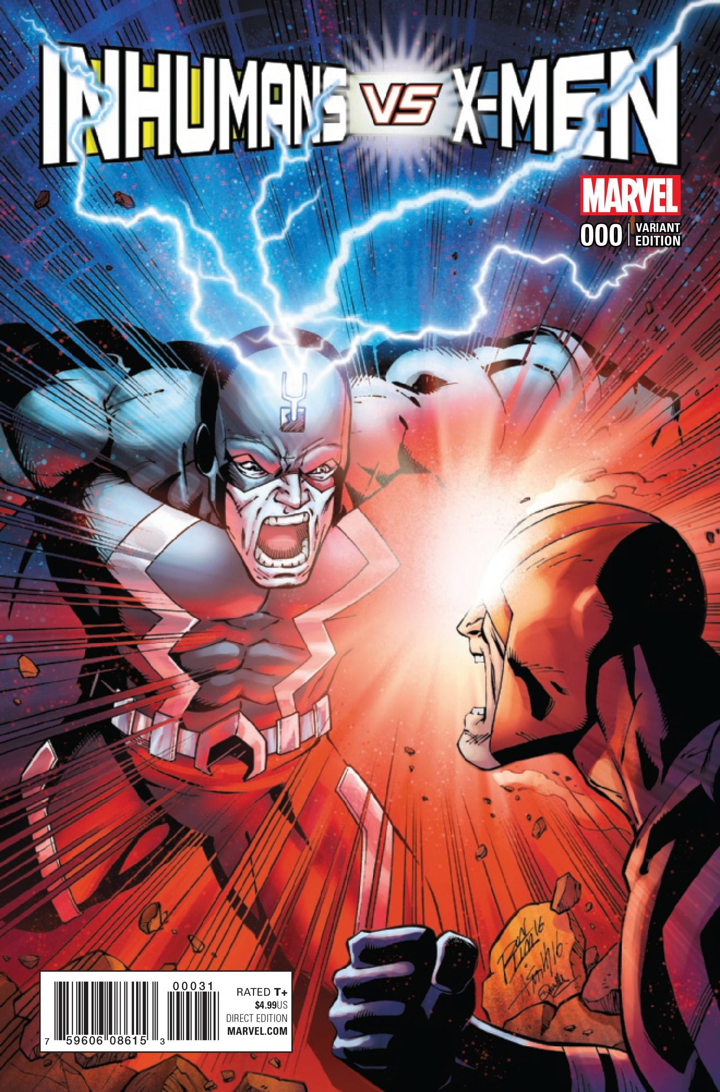 Inhumans vs. X-Men #0 Ron Lim Variant