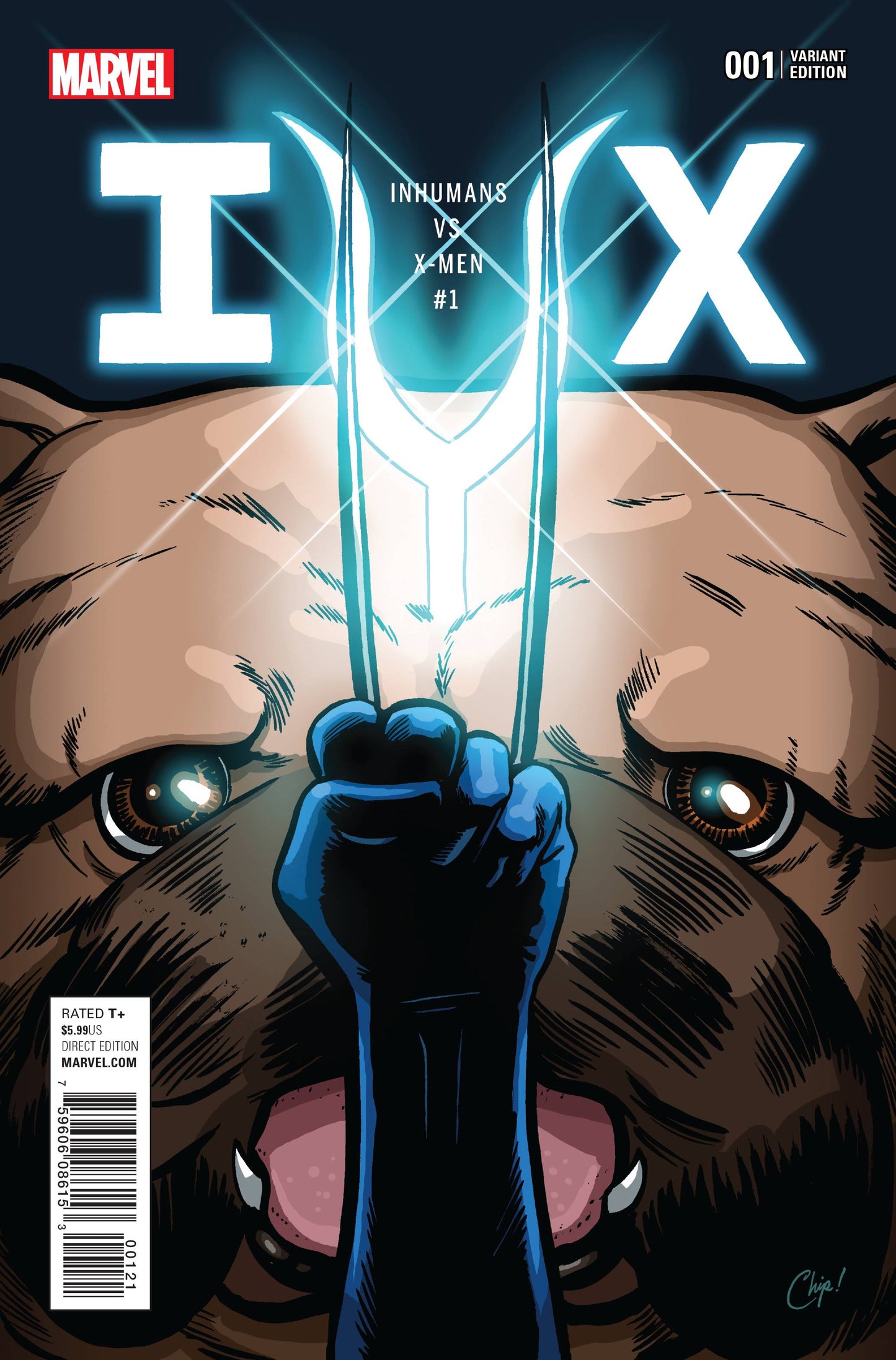 Inhumans vs. X-Men #1 Chip Zdarsky Party Variant
