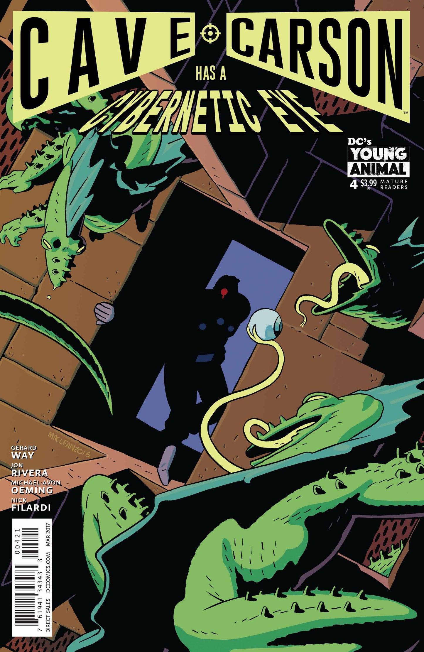 Cave Carson Has a Cybernetic Eye 4 Var A Comic Book NM