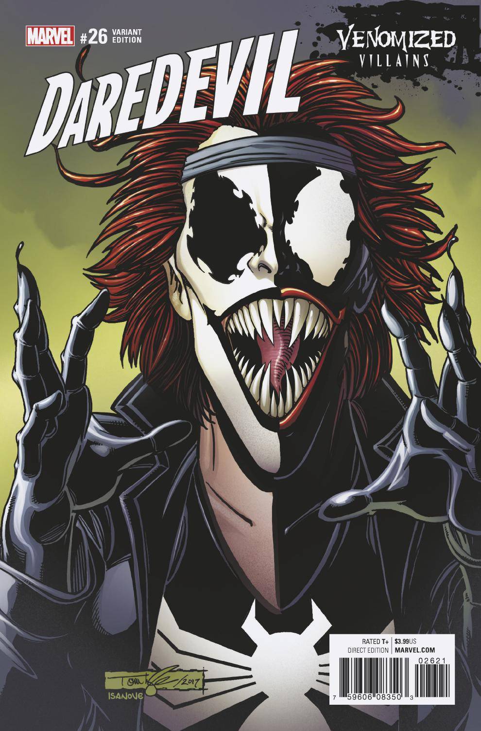 DAREDEVIL #26 VENOMIZED TYPHOID MARY VAR