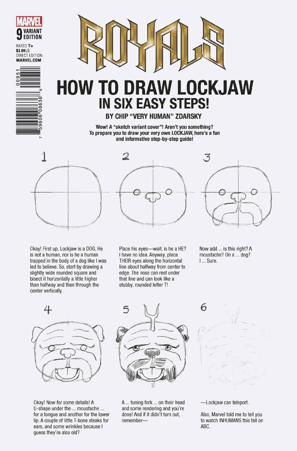 Royals #9 Chip Zdarsky How To Draw Variant