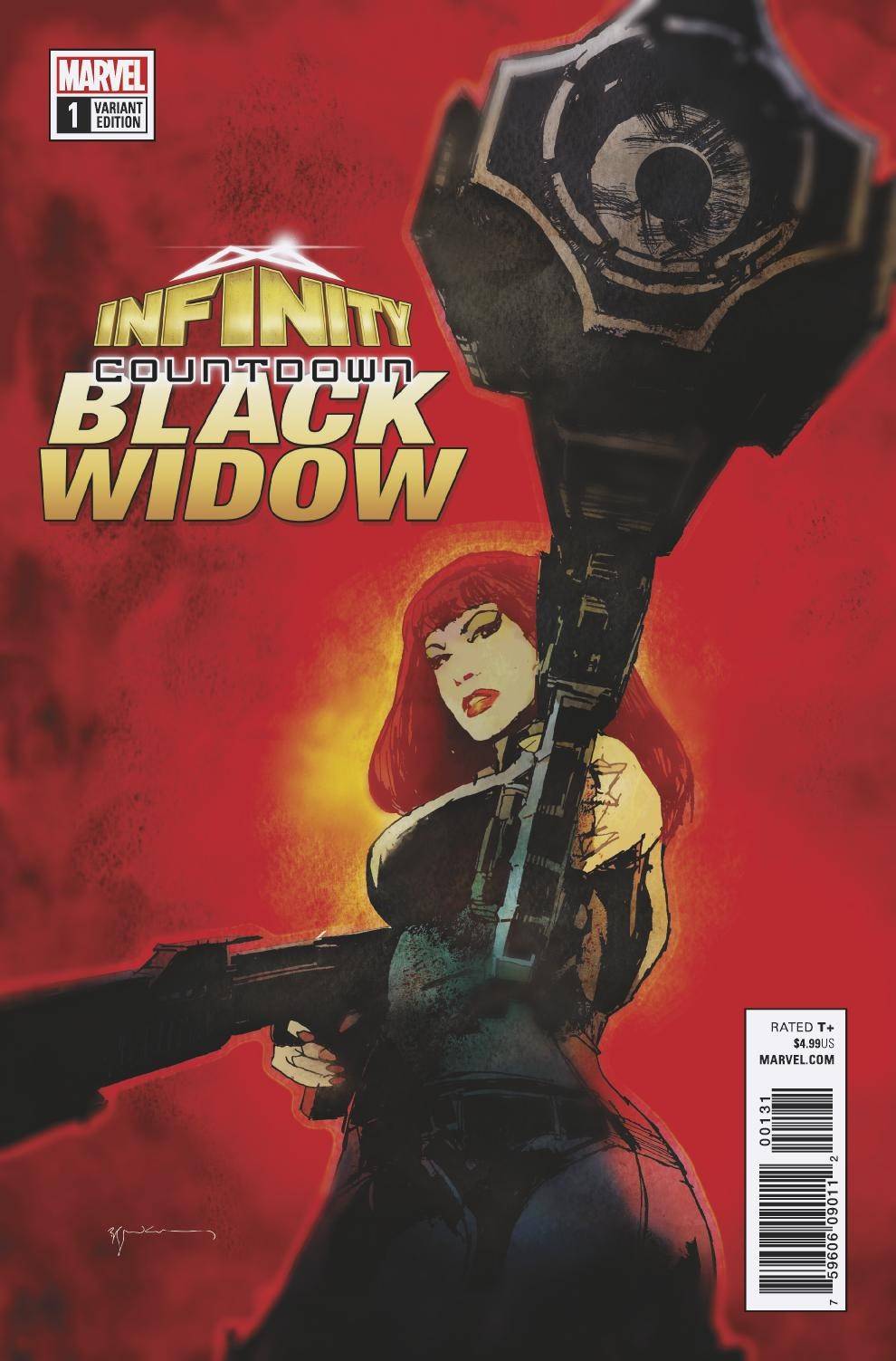 Infinity Countdown: Black Widow #1 Sienkiewicz Variant