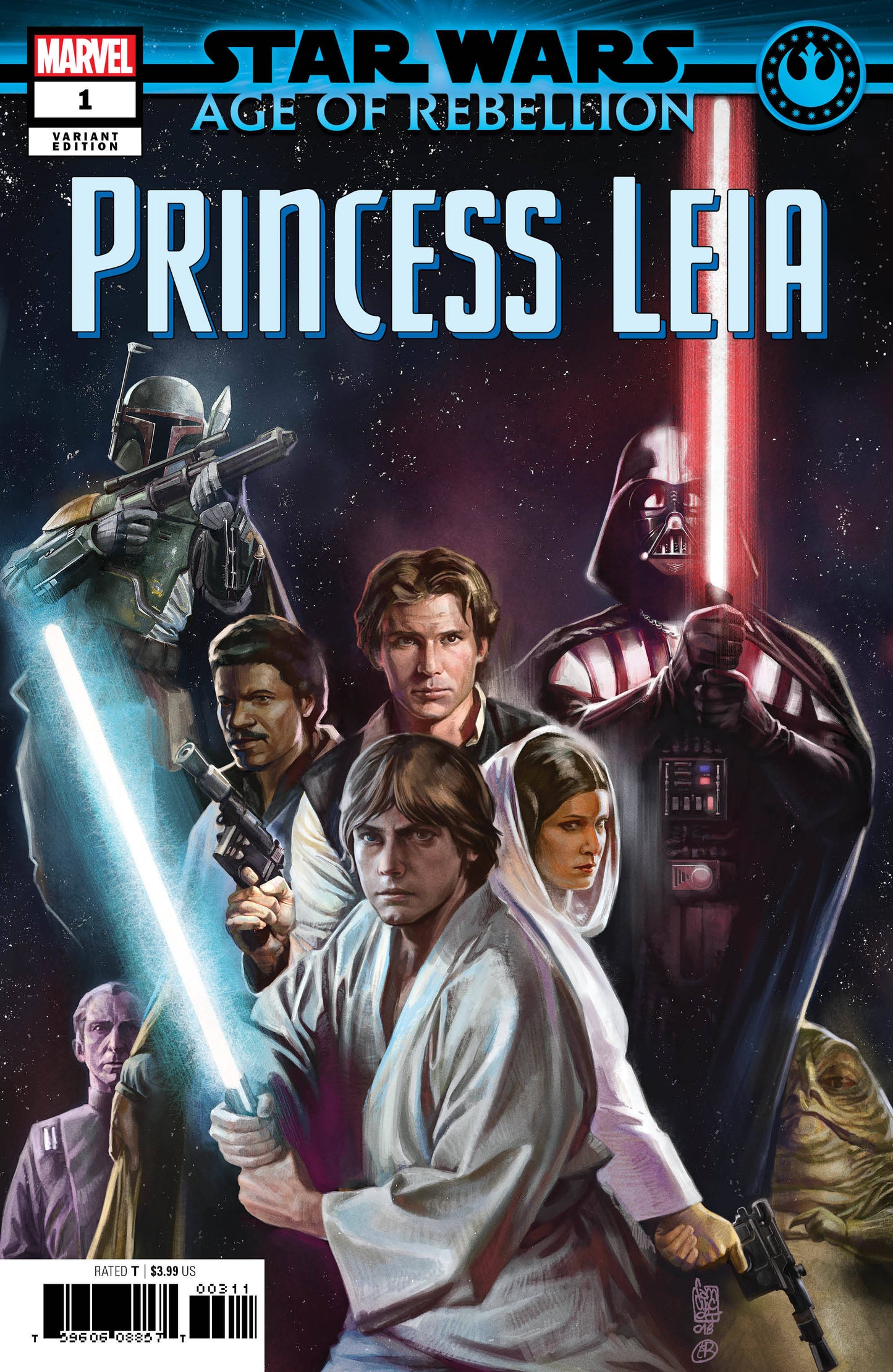 Star Wars: Age of Rebellion—Princess Leia 1 Var A Comic Book NM