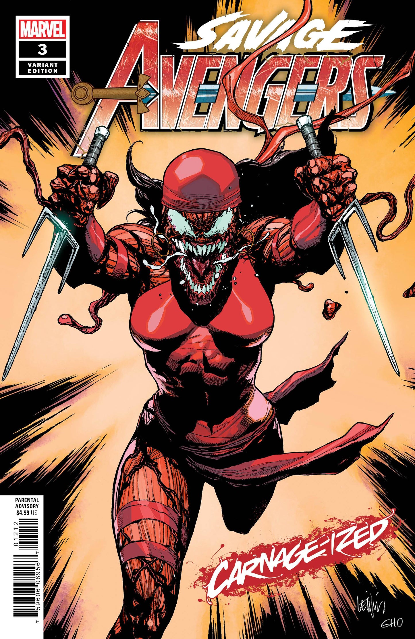 Savage Avengers #3 Leinil Francis Yu Carnage-ized Variant