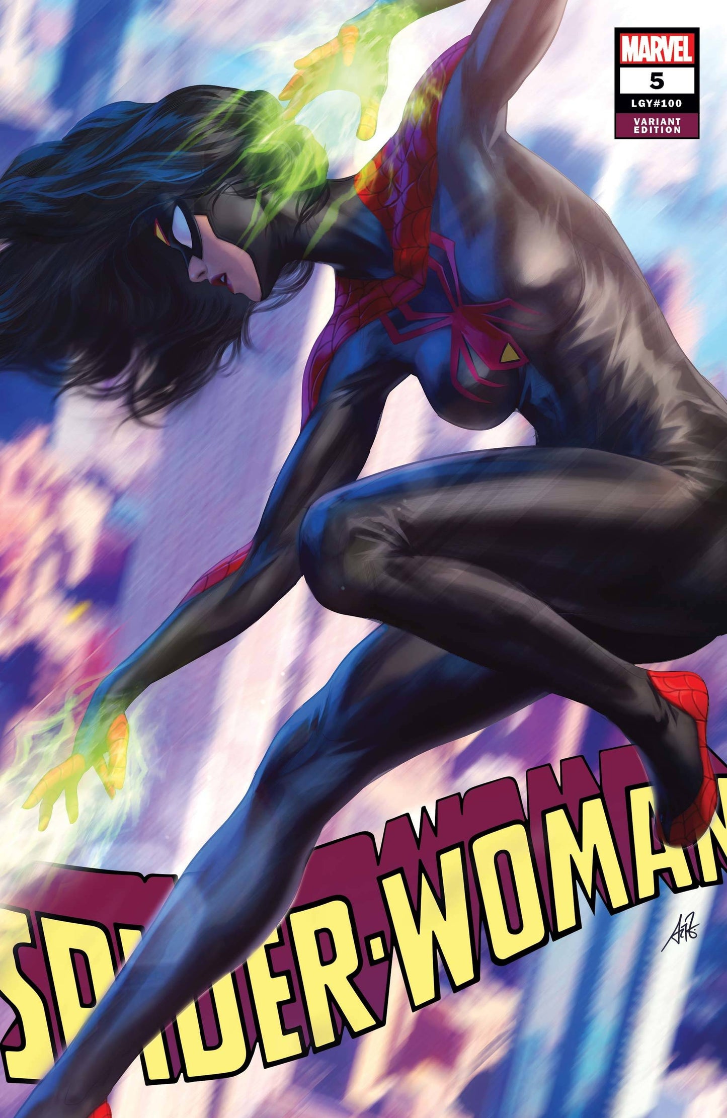 SPIDER-WOMAN #5 ARTGERM BLACK COSTUME VAR