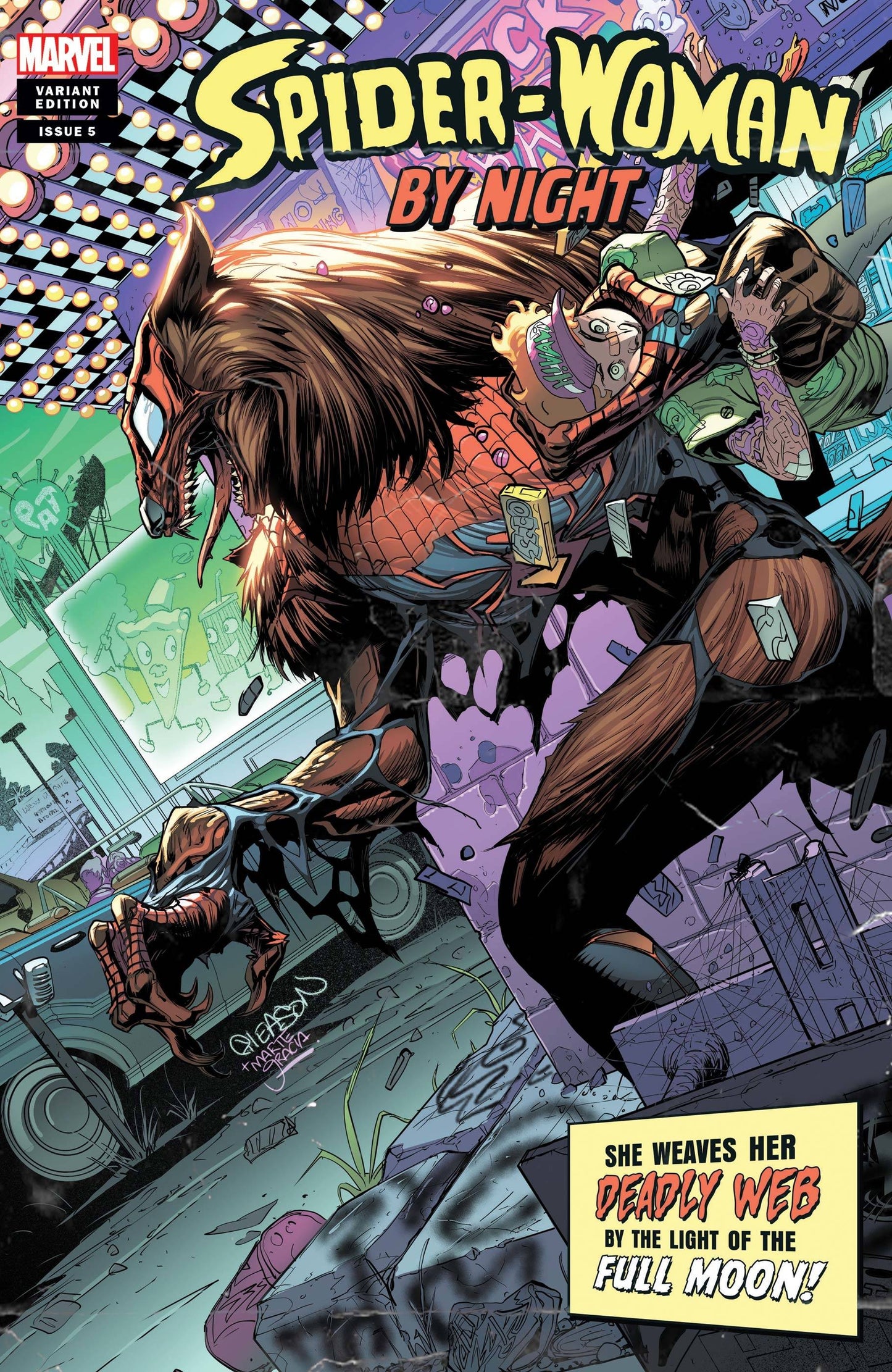 SPIDER-WOMAN #5 GLEASON SPIDER-WOMAN NIGHT HORROR VAR