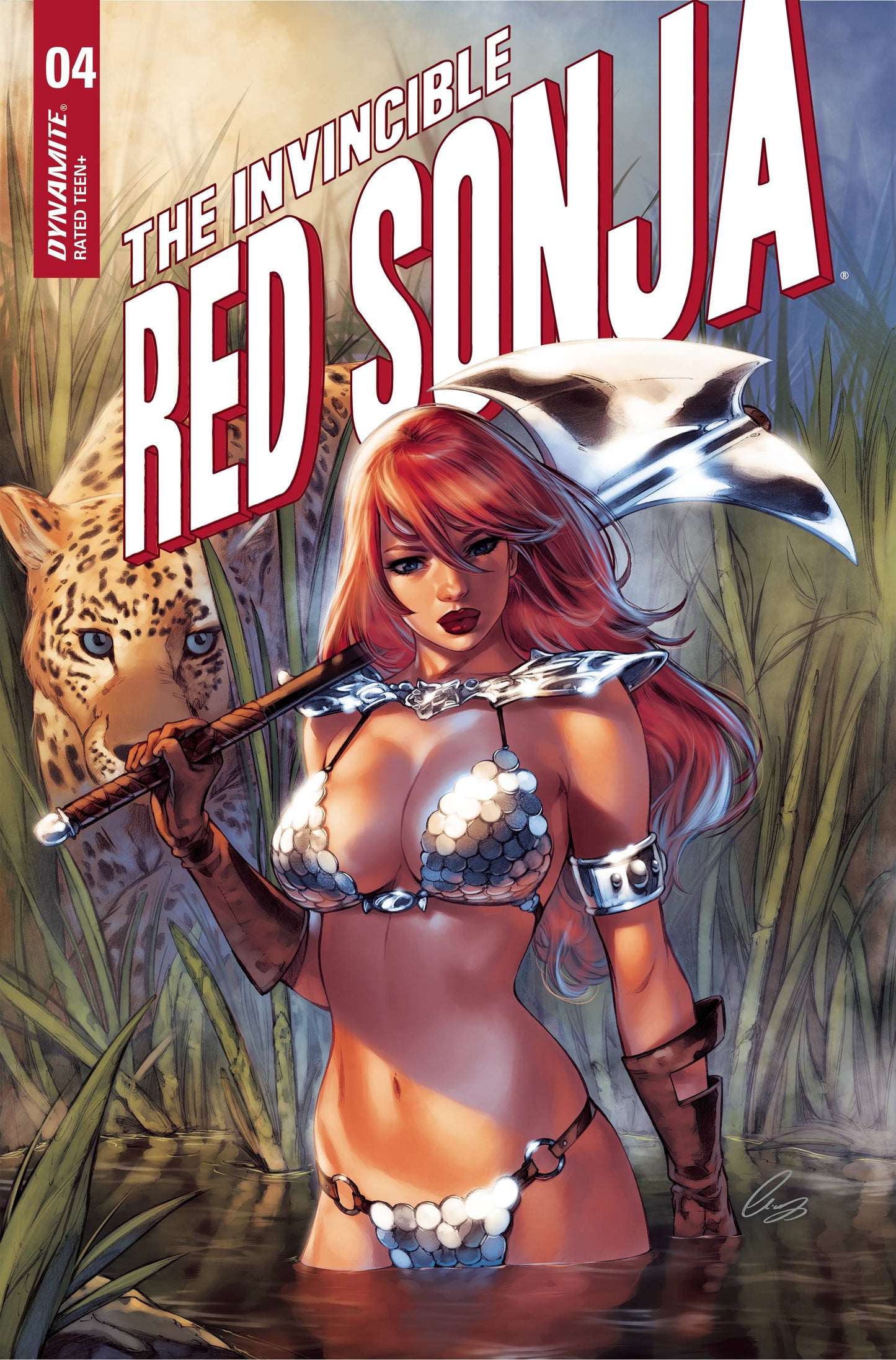INVINCIBLE RED SONJA #4 CVR Q FOC PREMIUM CHATZOUDIS