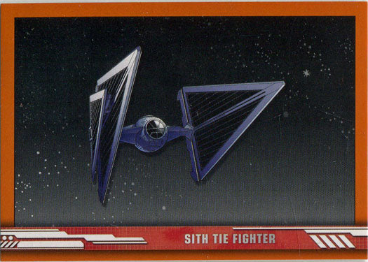 Star Wars Rise Skywalker Ships and Vehicles Parallel Card SV-7 Orange 77/99
