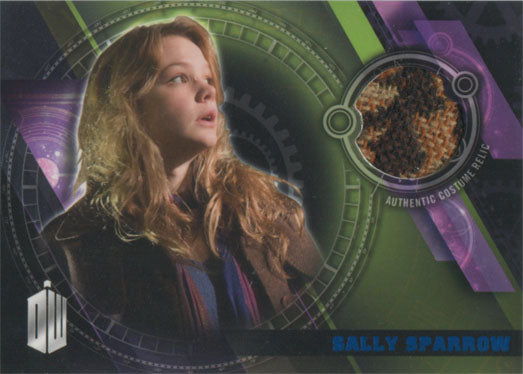 Doctor Who Timeless Costume Relic Card Sally Sparrow Blue #23/99
