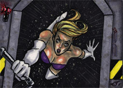 Galaxgals Eradication Tony Scott Sketch Card Ver. 4