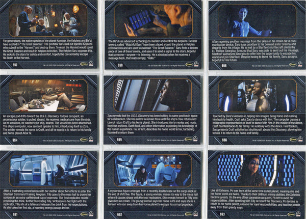 Star Trek Discovery Season 2 Short Treks Complete 27 Card Chase Set