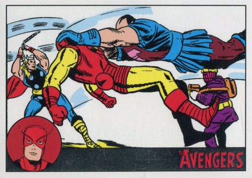 Marvel Avengers Silver Age 10 Silver Parallel Chase Card 086/100
