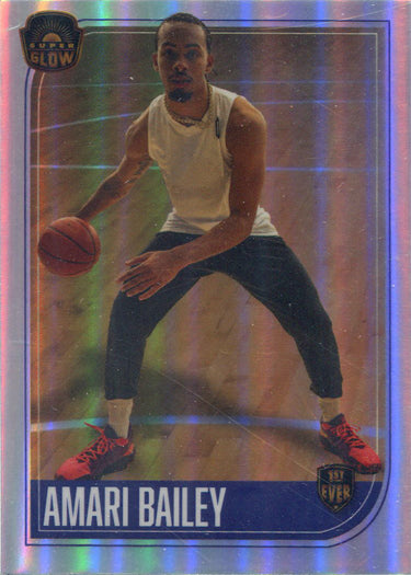 Super Products 2021 Super Glow Multi-Sport Silver Glow Parallel Card Amari Bailey