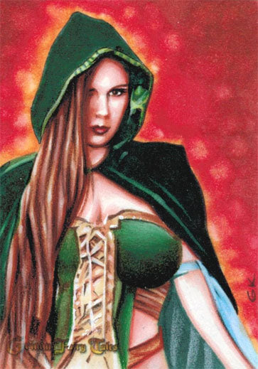 Grimm Fairy Tales 2016 SDCC Sketch Card Gary Kezele of Robyn Hood DE 2/3