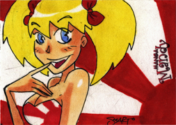 Manga Mandy 2011 5finity Sketch Card by Luke Smarto