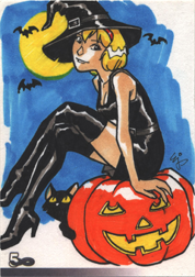 The Female Persuasion Sketch Card by EJ Su of Sabrina