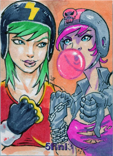 Female Persuasion Series 5 TFP5 5fini3 Sketch Card Matthew Sutton & JP Perez V1