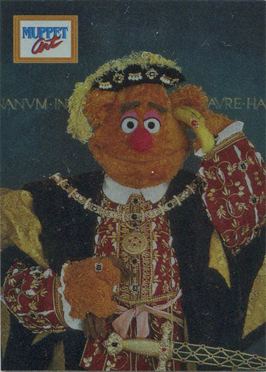 Jim Henson's Muppet Trading Cards 1993 Muppet Art T1 Jester At Court Henry VIII