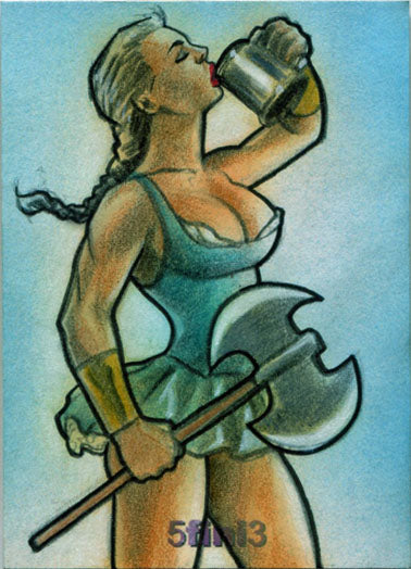Female Persuasion Series 5 TFP5 5fini3 Sketch Card by Huy Truong V3
