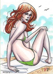 Female Persuasion 3 Sketch Card by Arley Arturo Tucker