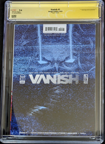 Vanish #1 Virgin Cover Signed by Cates & Stegman CGC 9.6