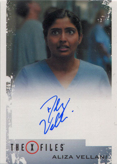 X-Files Season 10 & 11 Autograph Card Aliza Vellani as Nurse Sandeep