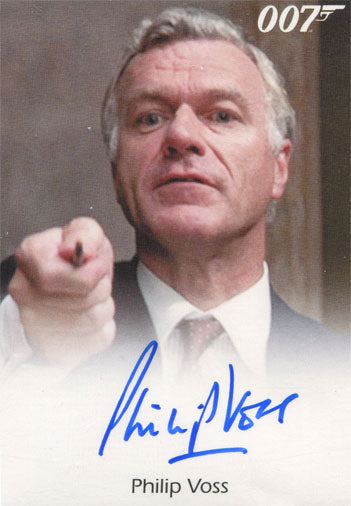James Bond Archives 2015 Autograph Card Philip Voss as Auctioneer