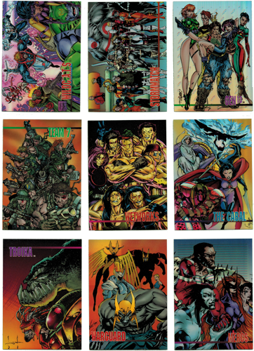 Wildstorm Set 1 Chrome Refractor Complete 9 Card Chase Set