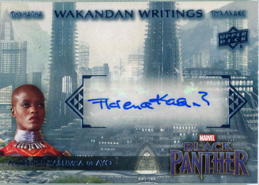 Marvel Black Panther Autograph Card WW-FK Florence Kasumba as Ayo