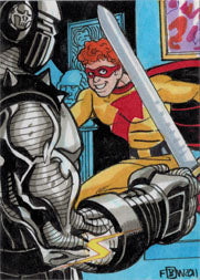 Project Superpowers Sketch Card by Frankie B Washington #19 SDCC 2011