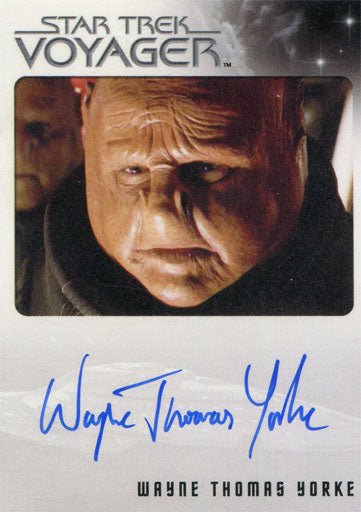 Star Trek Voyager Heroes & Villains Autograph Card Wayne Thomas Yorke as Zet