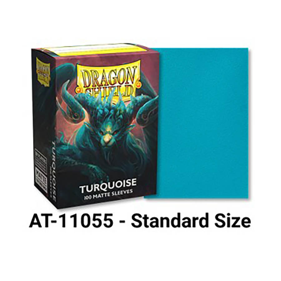 Dragon Shield Matte Sleeves - Turquoise ‘Atebeck’ 100ct (Players' Choice)