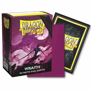 DRAGON SHIELD DUAL SLEEVES: MATTE WRAITH (BOX OF 100)