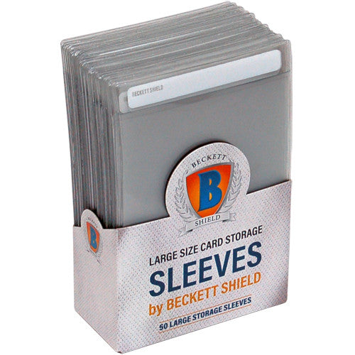 Beckett Large Size Card Storage Sleeves 50ct