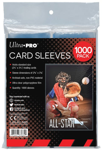 Ultra PRO: Standard 1000ct Sleeves (Clear)