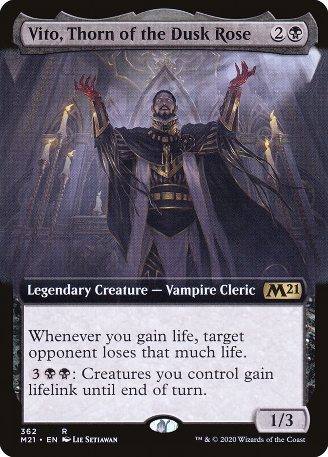mtg 2021 rare cards Mtg Core Set 2021 Vito, Thorn of the Dusk Rose (Foil)
